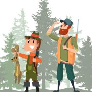 chasse avec enfant